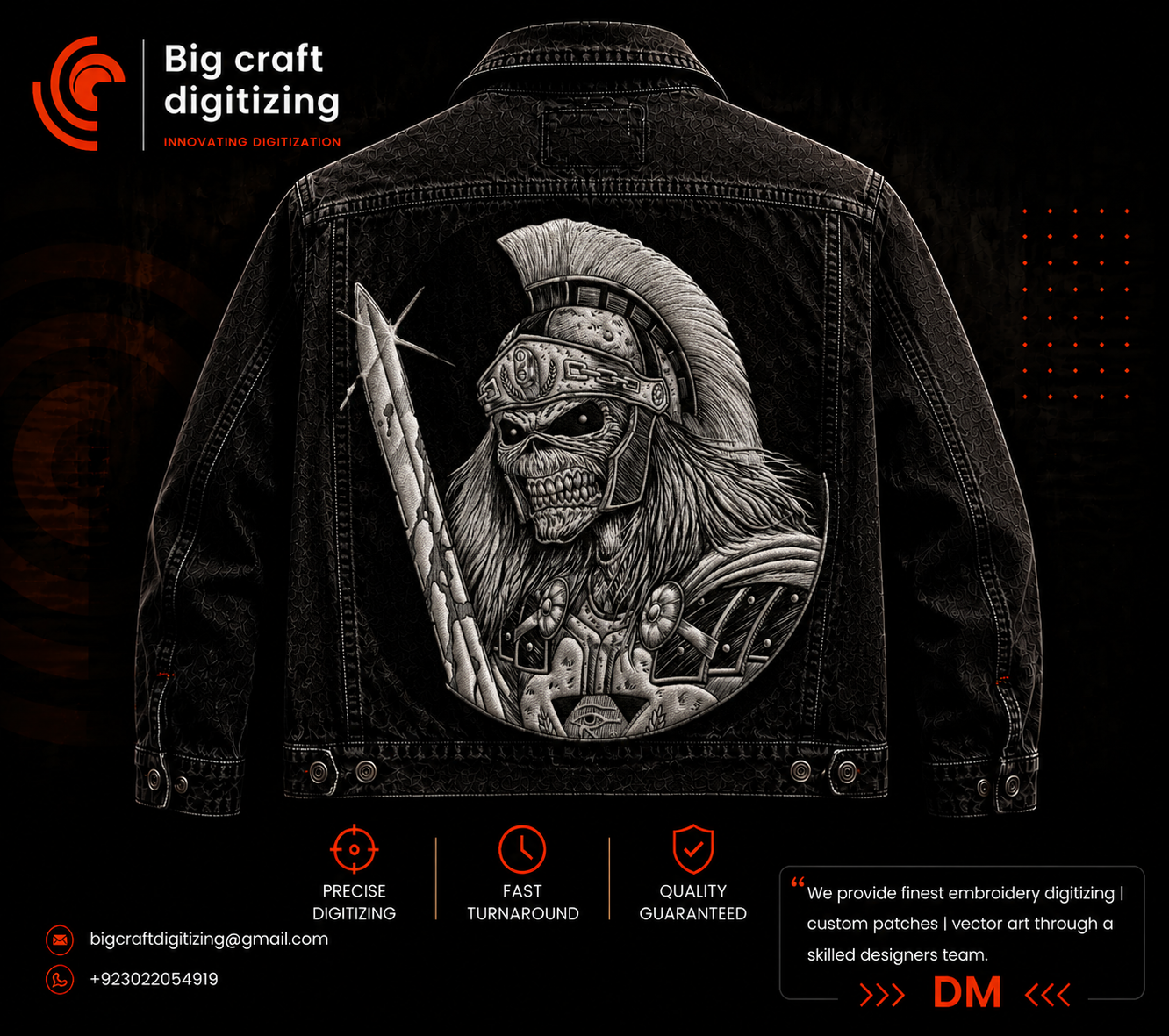 Big Craft Digitizing embroidery work