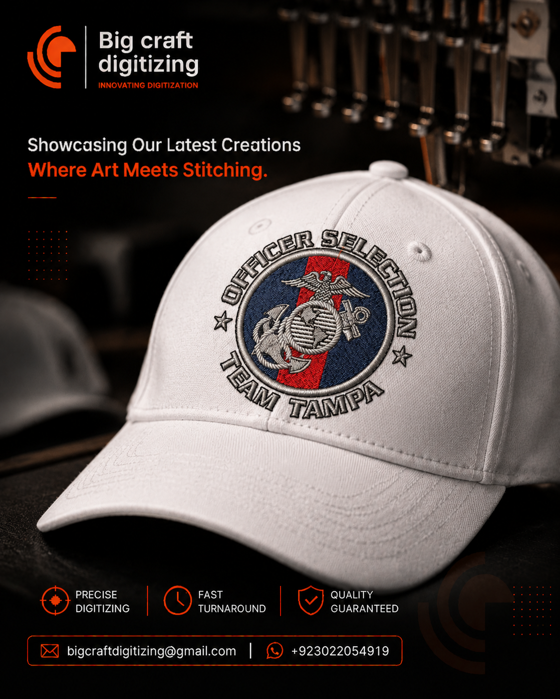 Big Craft Digitizing embroidery work