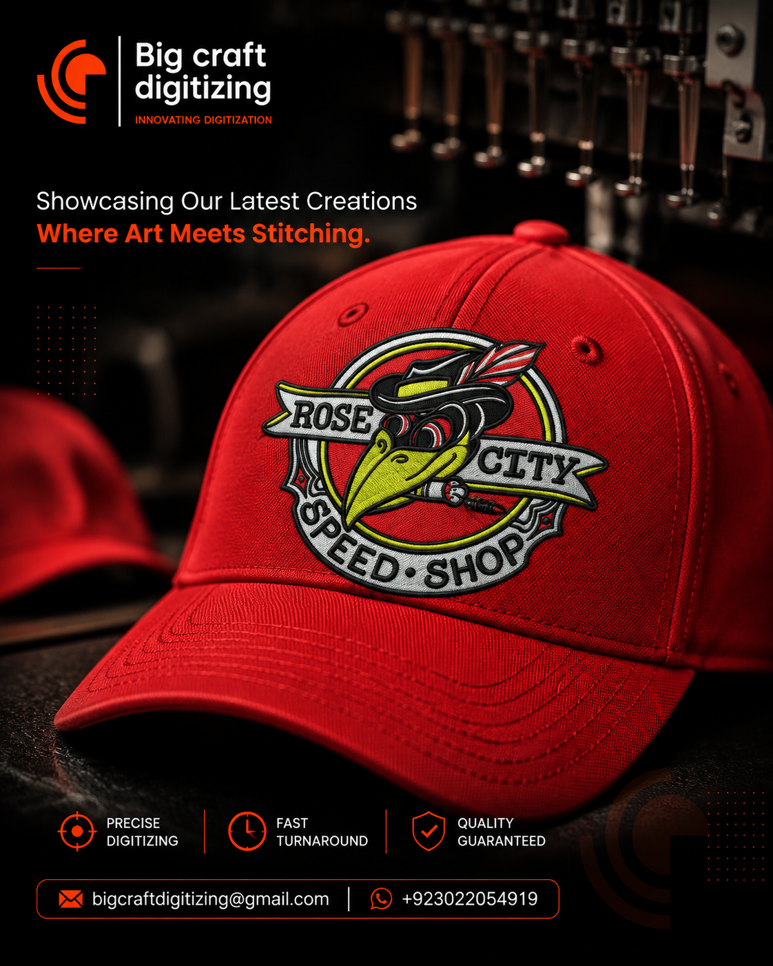 Big Craft Digitizing embroidery work